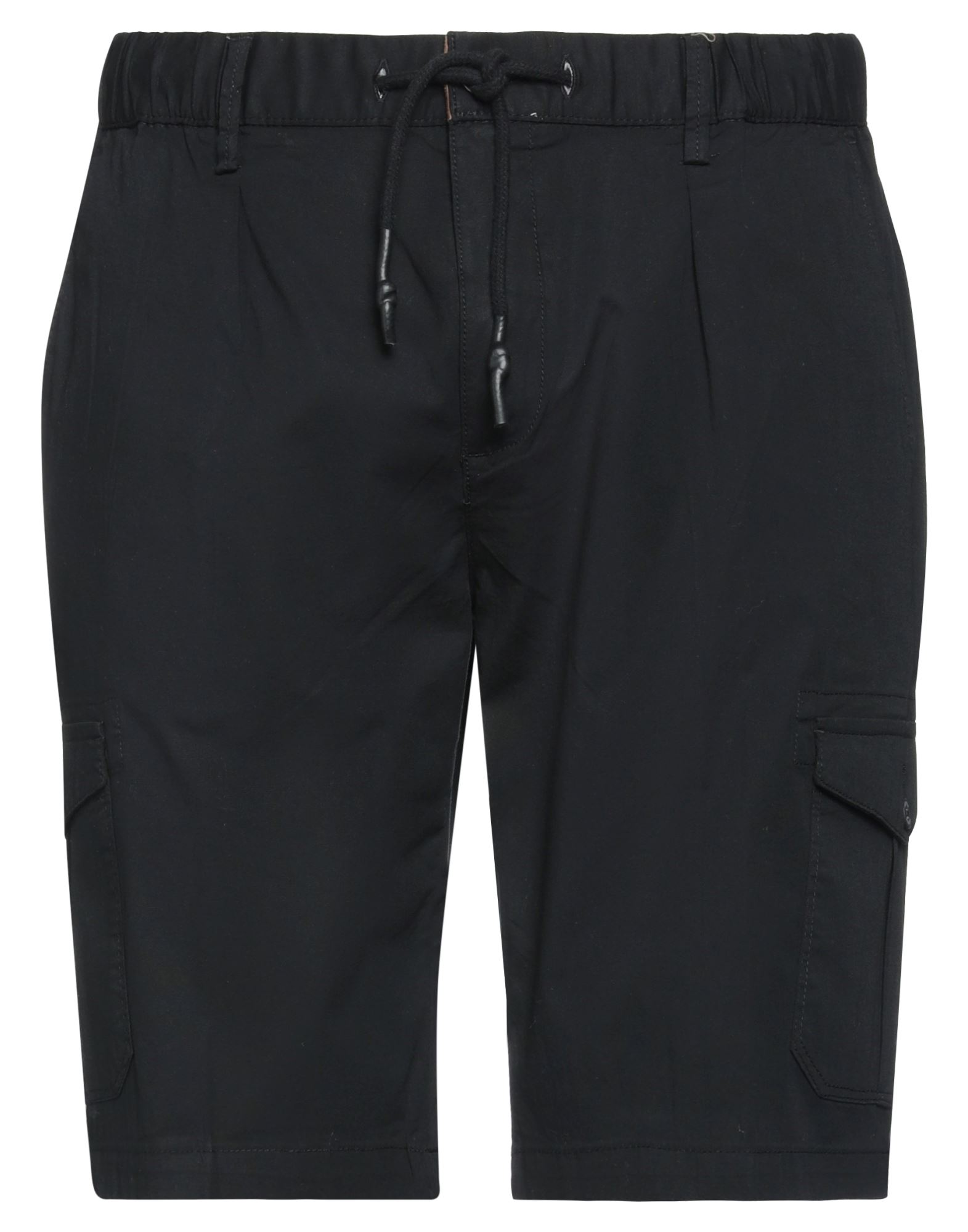 Yes Zee By Essenza Man Shorts & Bermuda Shorts Black Size 33 Cotton, Elastane
