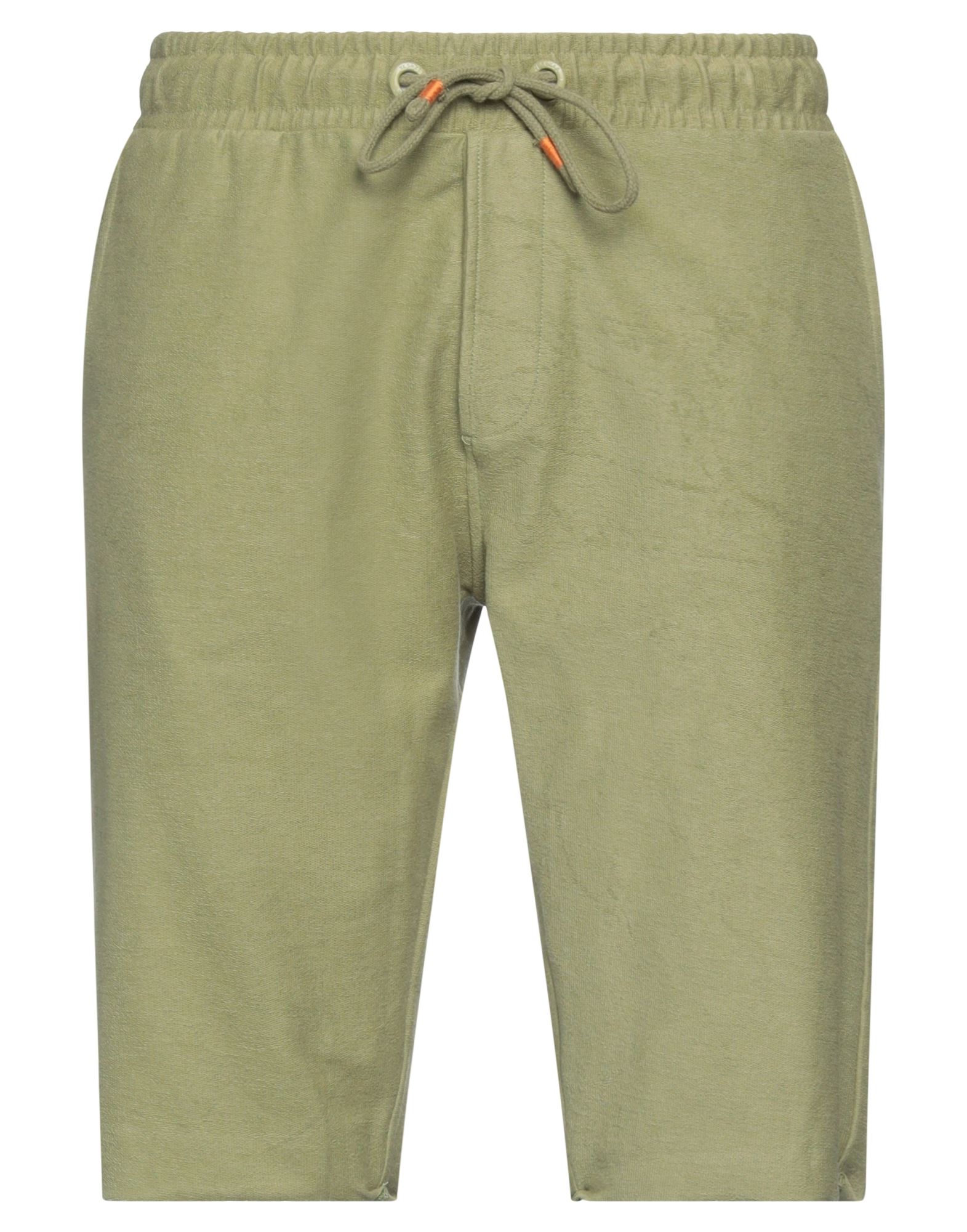 Yes Zee By Essenza Man Shorts & Bermuda Shorts Military Green Size 3xl Cotton, Elastane