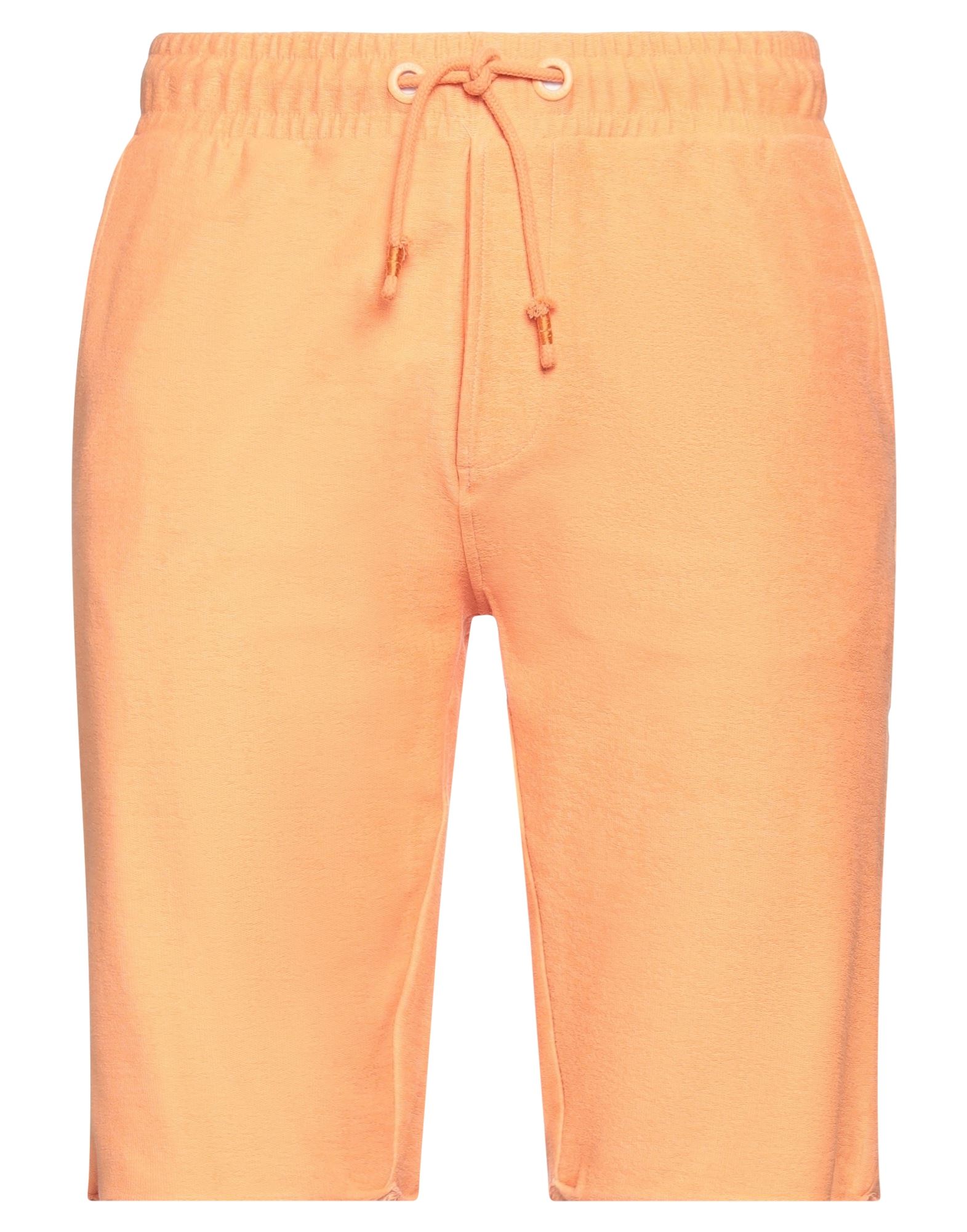 Yes Zee By Essenza Man Shorts & Bermuda Shorts Orange Size 3xl Cotton, Elastane