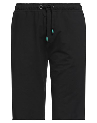 Yes Zee By Essenza Man Shorts & Bermuda Shorts Black Size M Cotton, Elastane