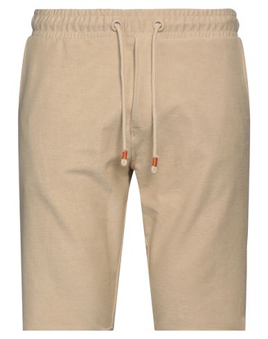Yes Zee By Essenza Man Shorts & Bermuda Shorts Beige Size M Cotton, Elastane