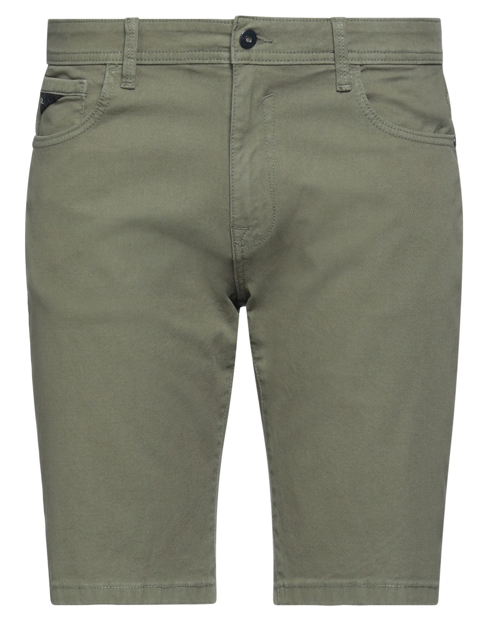 Yes Zee By Essenza Man Shorts & Bermuda Shorts Military Green Size 29 Cotton, Polyester, Elastane