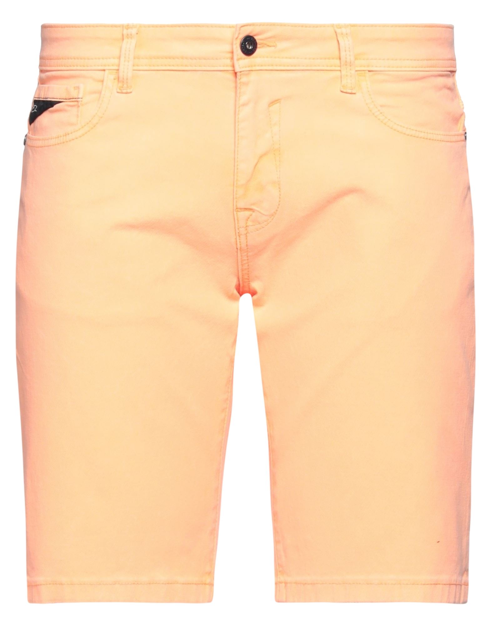Yes Zee By Essenza Man Shorts & Bermuda Shorts Orange Size 31 Cotton, Polyester, Elastane