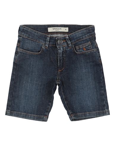 Siviglia Babies'  Toddler Boy Denim Shorts Blue Size 7 Cotton, Elastane