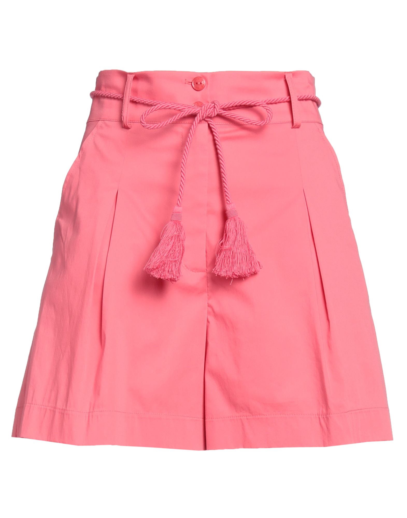 Patrizia Pepe Woman Shorts & Bermuda Shorts Fuchsia Size 2 Cotton, Polyamide, Elastane In Pink
