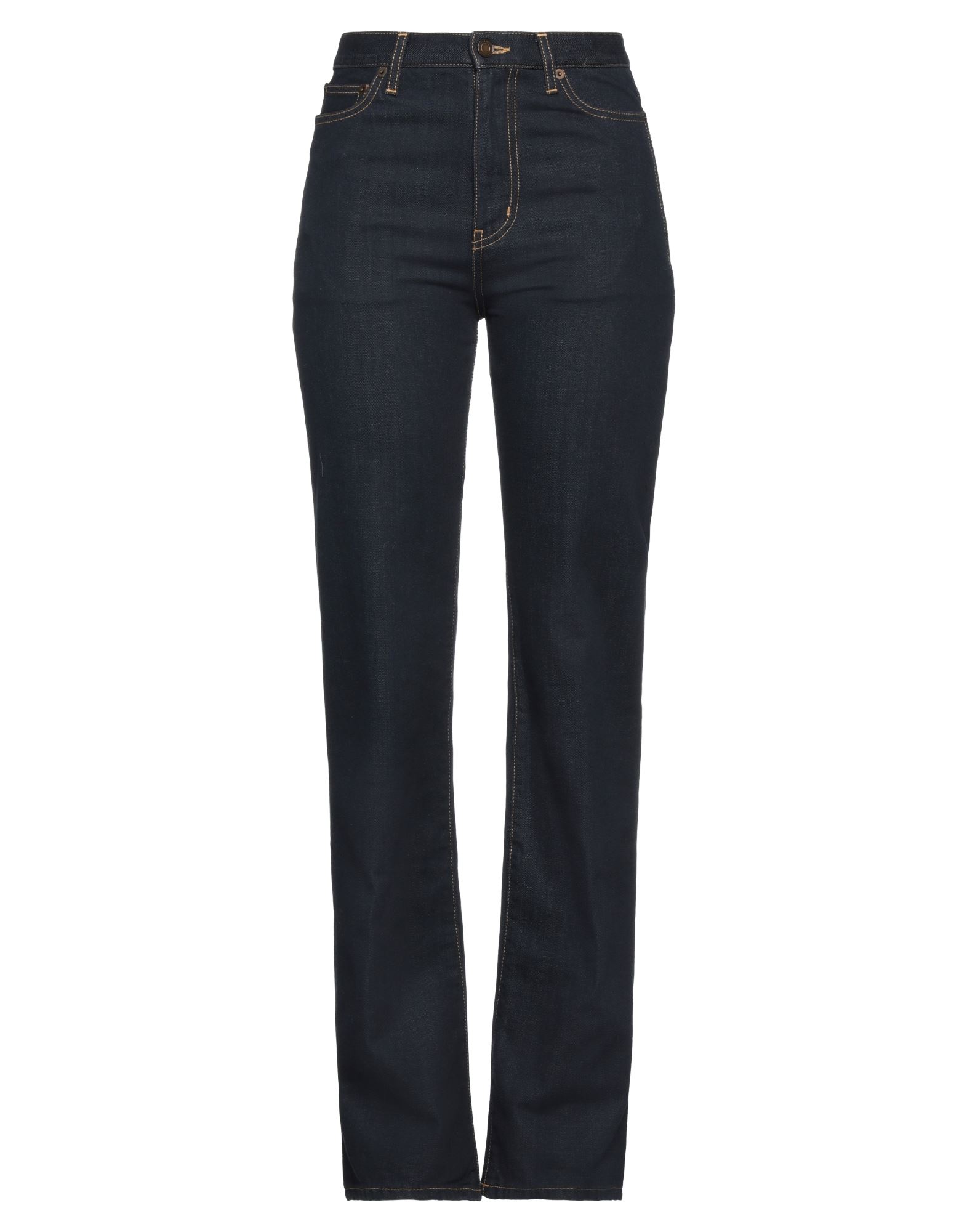 Saint Laurent 90s Logo-patch Jeans In Blue