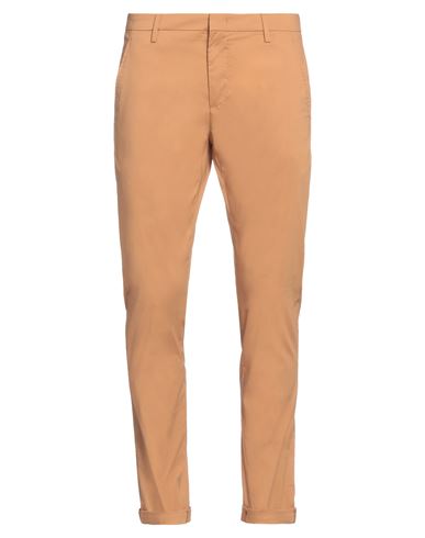 Dondup Man Pants Camel Size 32 Cotton, Polyamide, Elastane In Beige