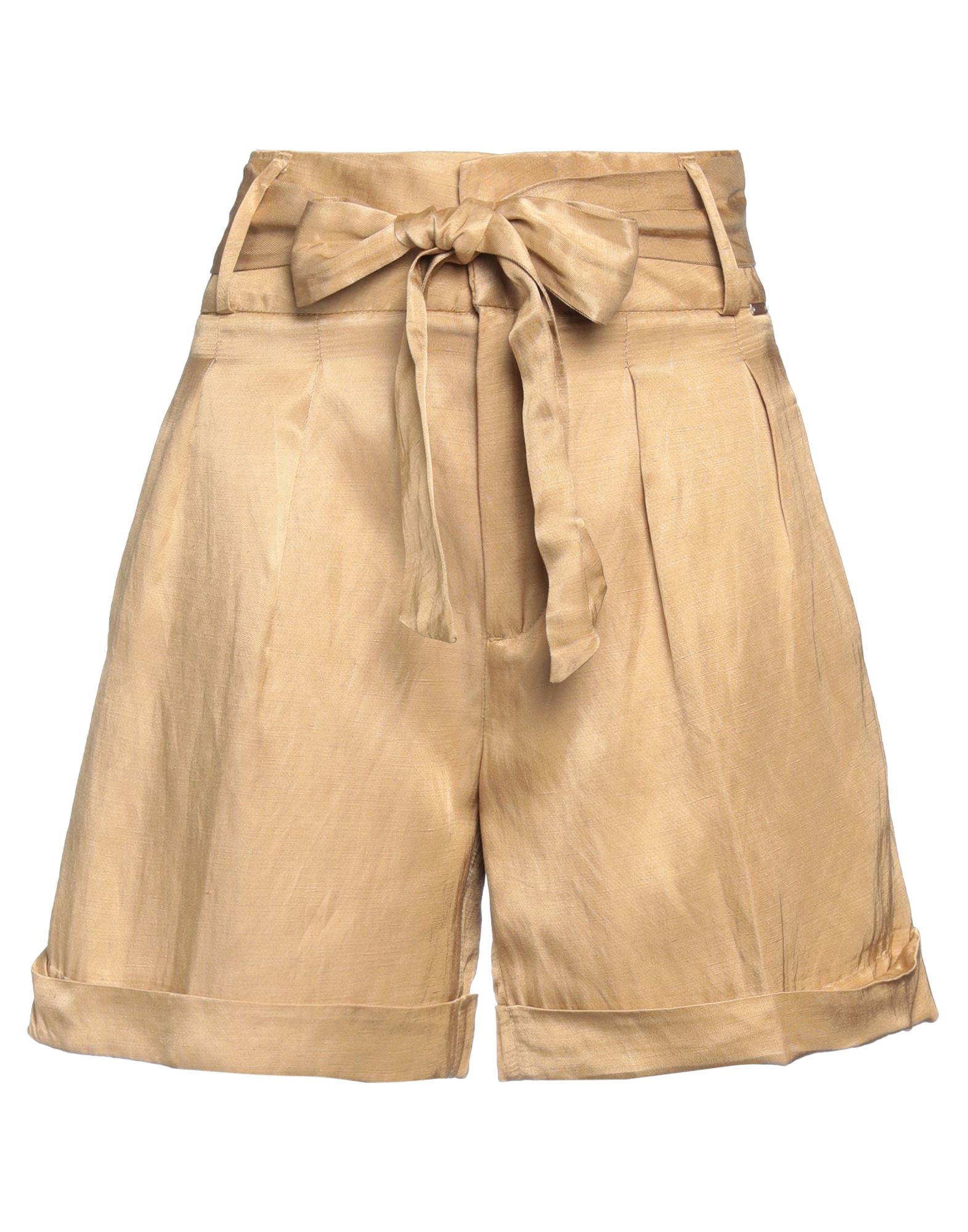 Federica Tosi Teleria Zed Woman Shorts & Bermuda Shorts Sand Size 28 Viscose, Linen In Beige