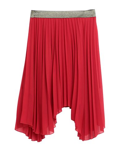Fornarina Sportglam Woman Midi Skirt Red Size L Polyester
