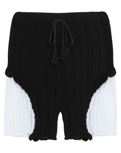 Akep Woman Shorts & Bermuda Shorts Black Size 4 Cotton, Polyester