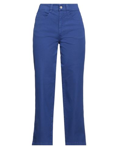 Barena Venezia Barena Woman Pants Bright Blue Size 0 Cotton, Elastane