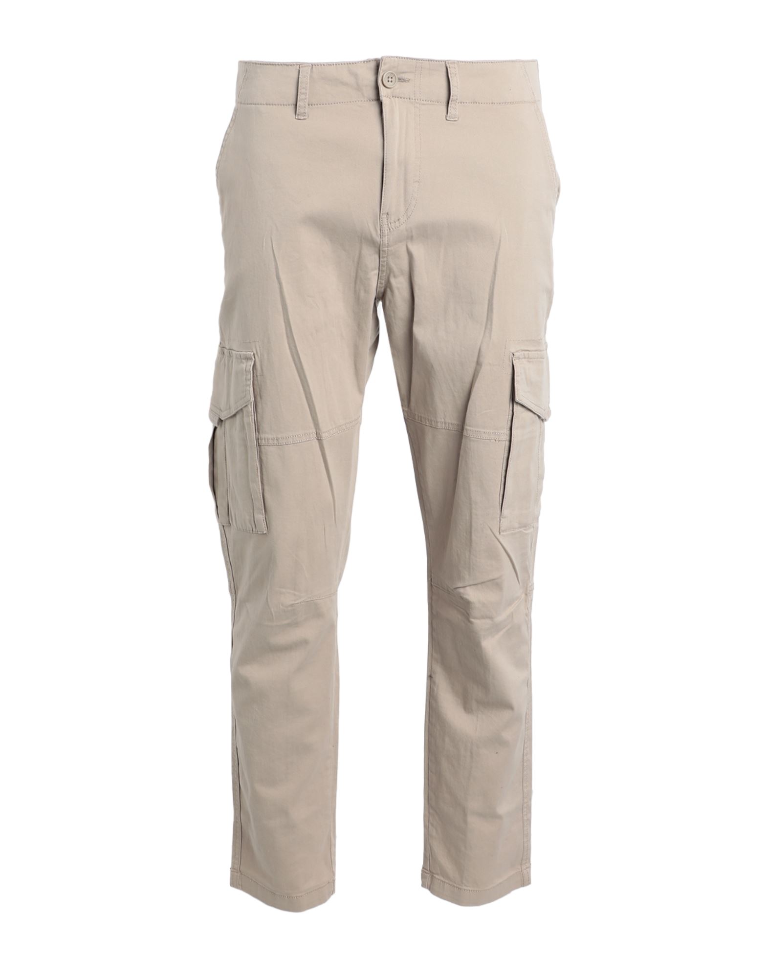 Only & Sons Man Pants Beige Size 32w-32l Cotton, Recycled Cotton, Elastane