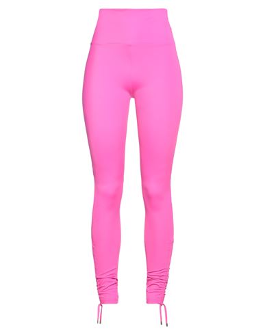 Space Simona Corsellini Woman Leggings Fuchsia Size 4 Polyamide, Elastane In Pink
