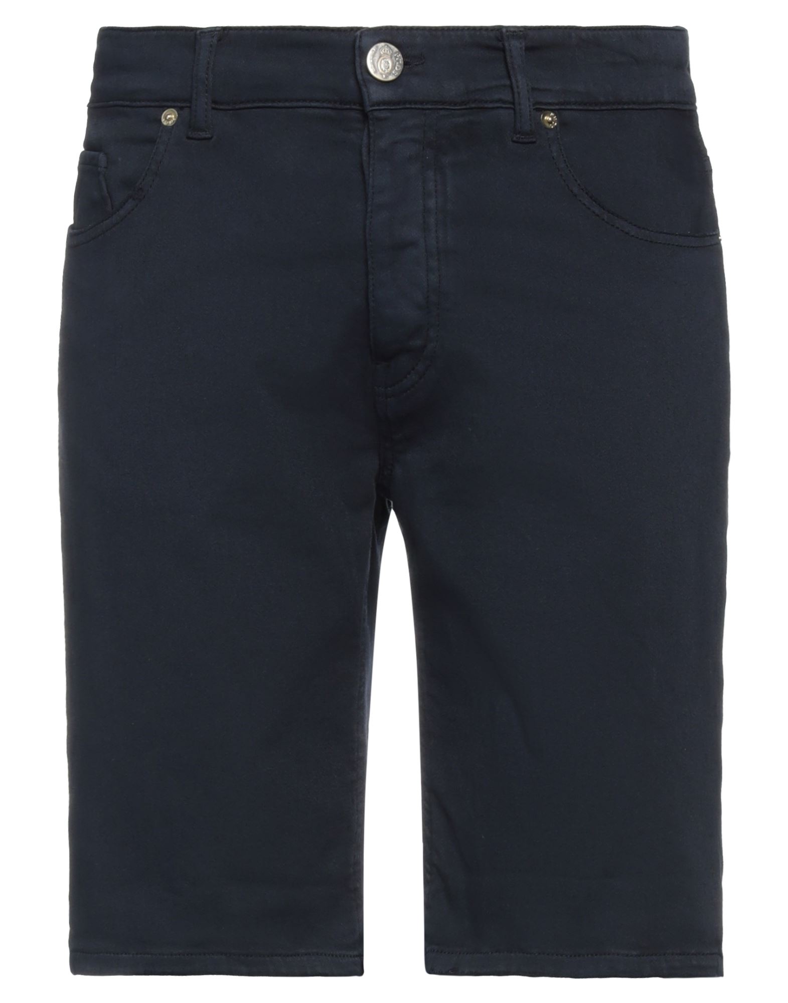 Shop Pmds Premium Mood Denim Superior Man Shorts & Bermuda Shorts Navy Blue Size 29 Cotton, Elastane