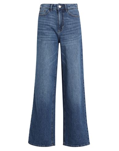 Vila Woman Jeans Blue Size 8 Cotton, Elastane