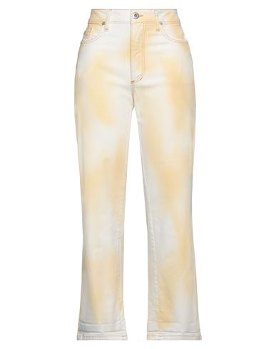 Shaft Woman Jeans Light Yellow Size 29 Cotton, Elastane