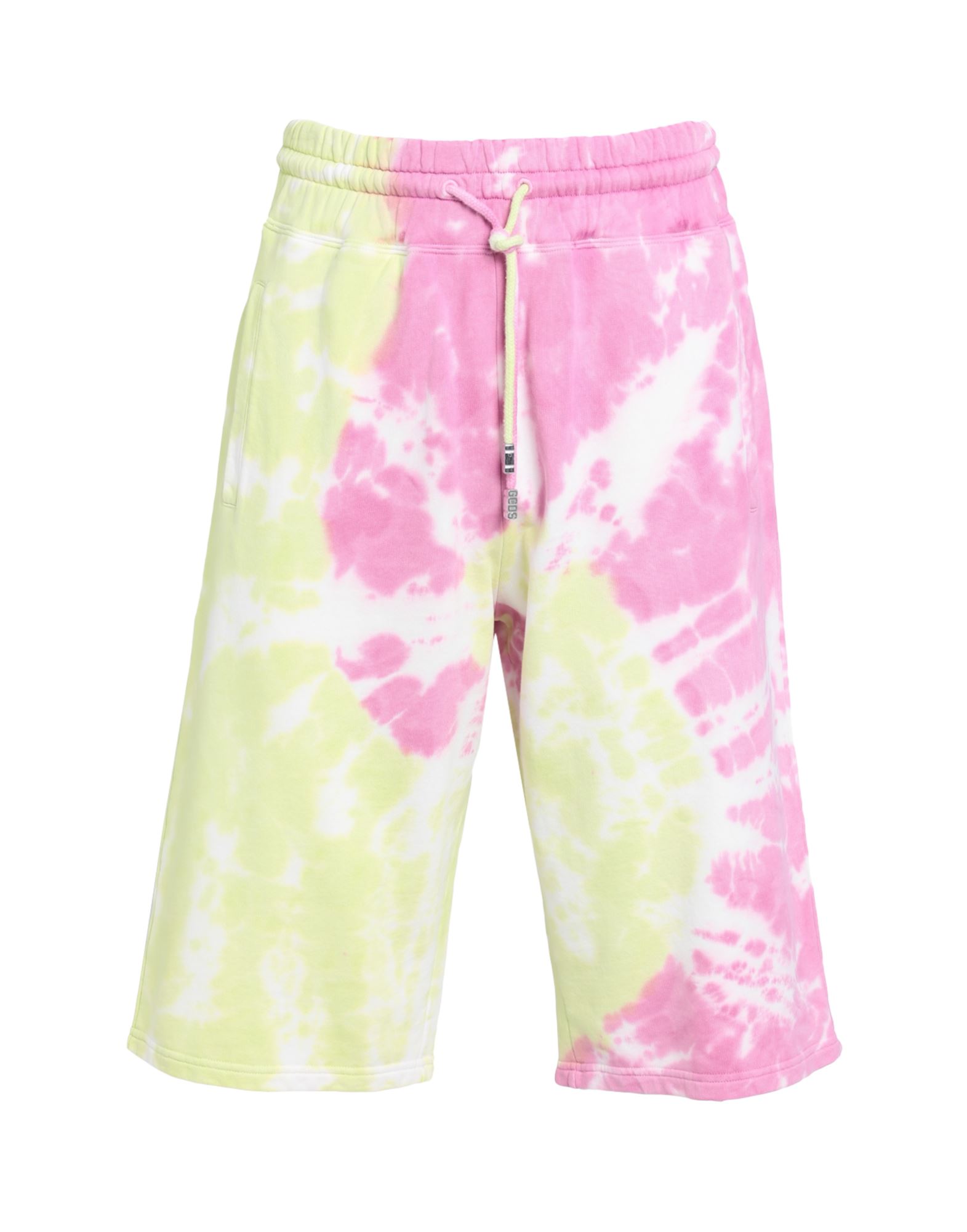 Shop Gcds Man Shorts & Bermuda Shorts Pink Size Xl Cotton