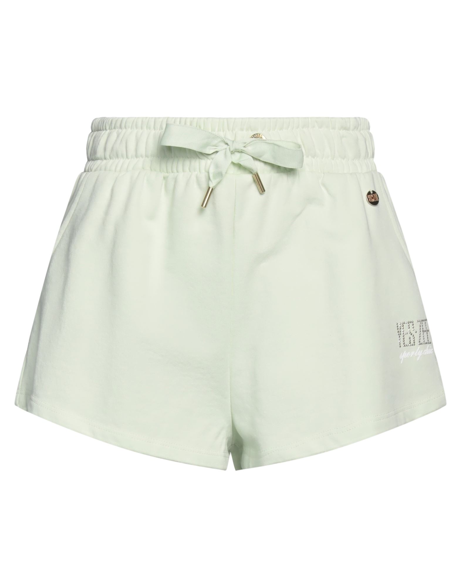 Yes Zee By Essenza Woman Shorts & Bermuda Shorts Light Green Size S Cotton, Polyester