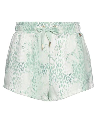 Yes Zee By Essenza Woman Shorts & Bermuda Shorts Light Green Size M Cotton, Polyester