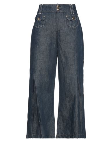 Liu •jo Woman Jeans Blue Size 28 Cotton, Linen