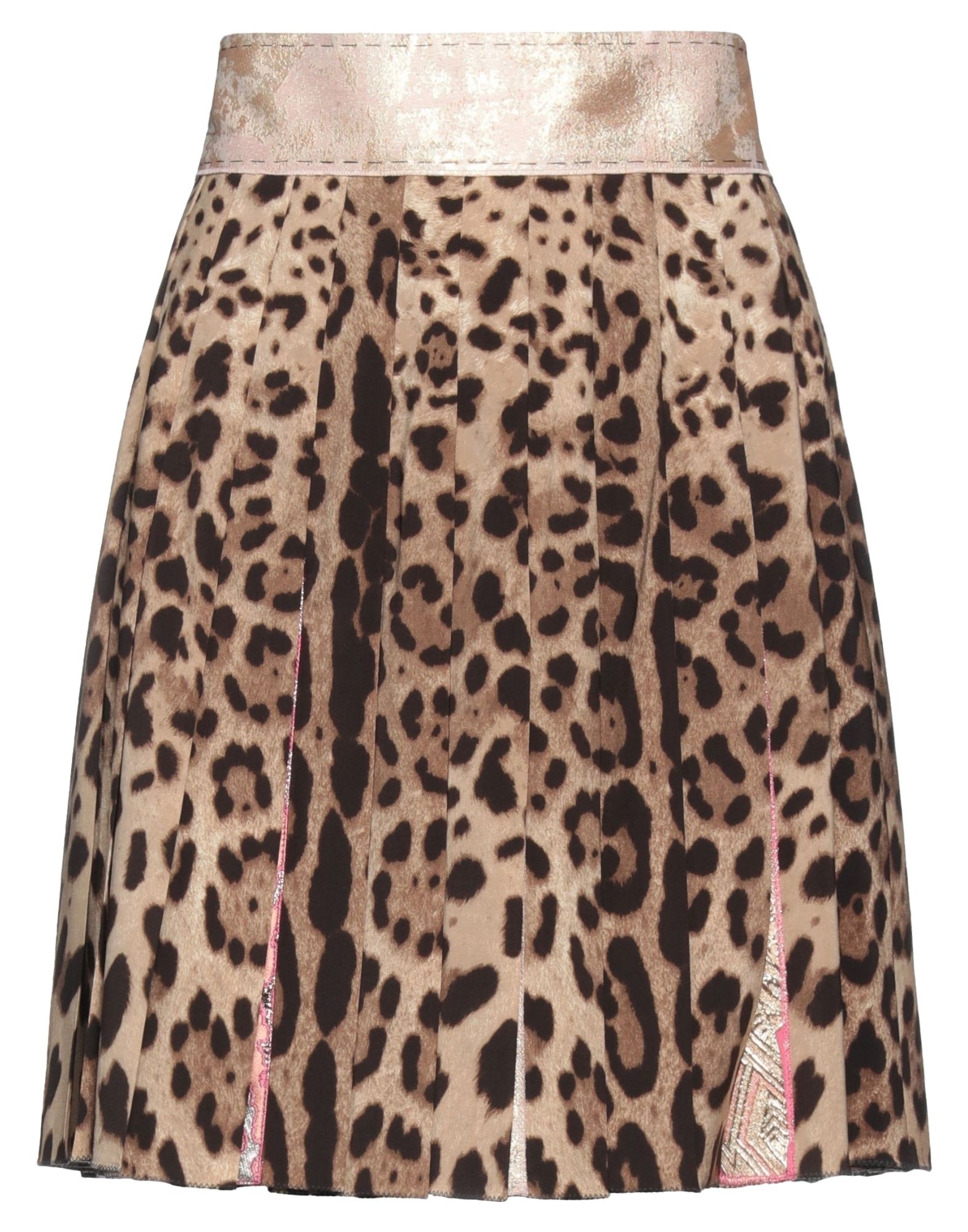 Dolce & Gabbana Woman Mini Skirt Brown Size 2 Wool, Synthetic Fibers, Silk