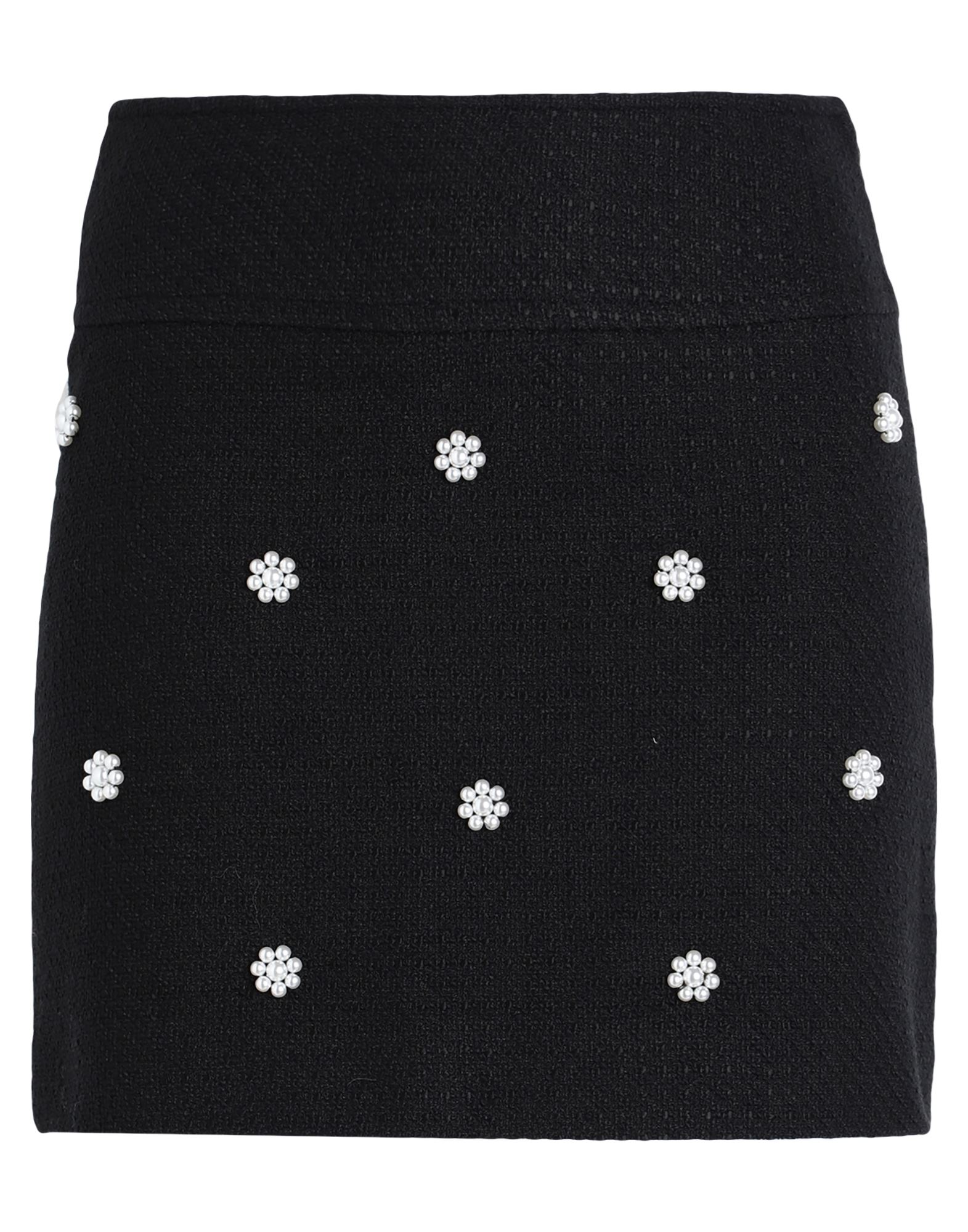 Other Stories &  Woman Mini Skirt Black Size 12 Organic Cotton, Polyester, Acrylic, Viscose, Elastane