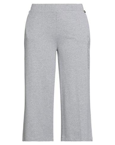 Oltre Tempo Woman Cropped Pants Grey Size 14 Cotton, Elastane
