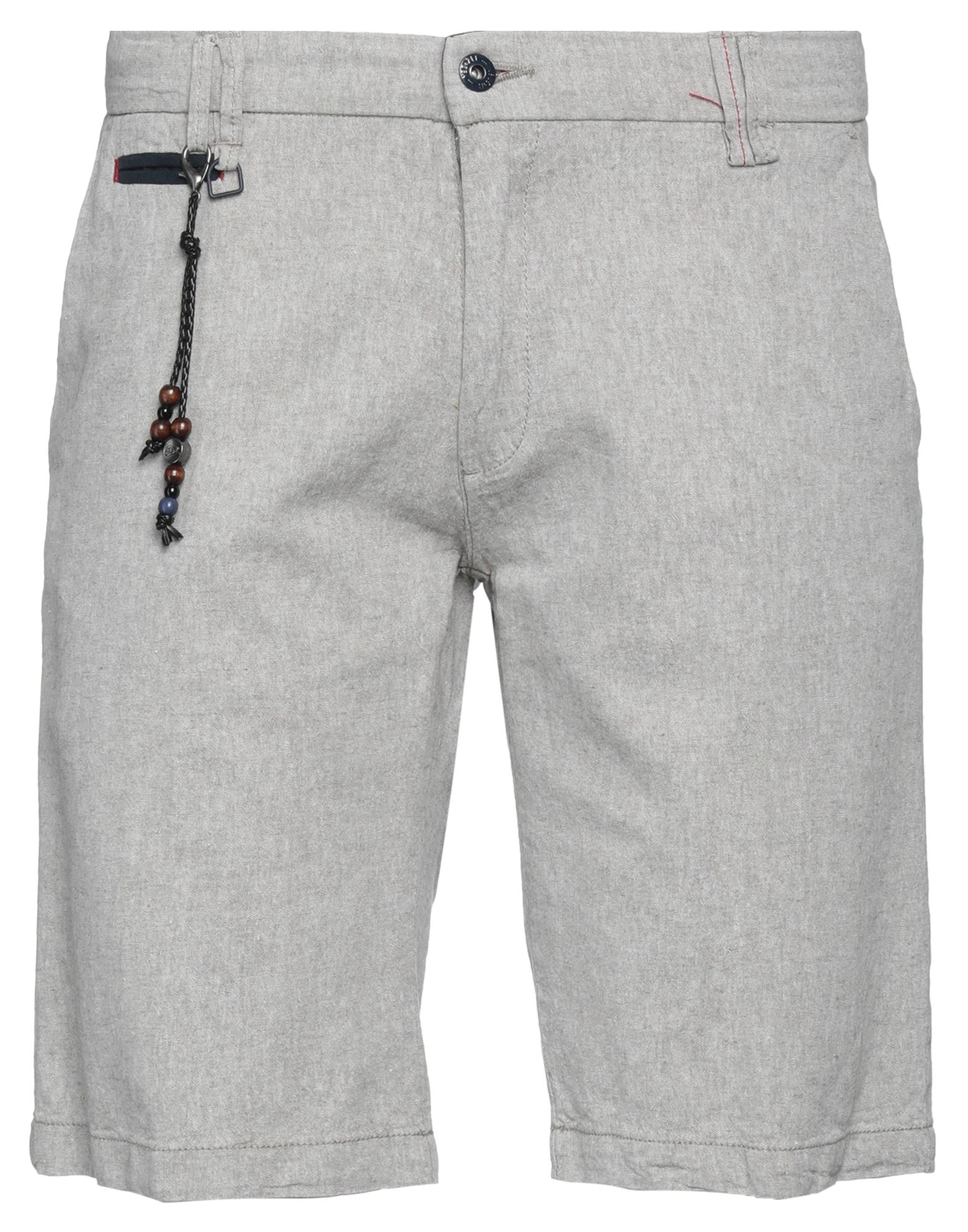 Yes Zee By Essenza Man Shorts & Bermuda Shorts Light Grey Size 28 Linen, Cotton