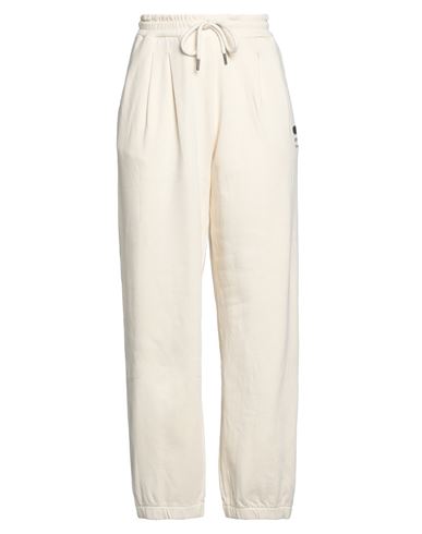 OOF OOF WOMAN PANTS IVORY SIZE XS COTTON