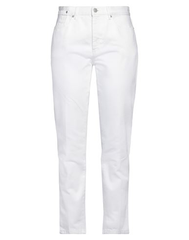 Dries Van Noten Woman Denim Pants White Size 31 Cotton