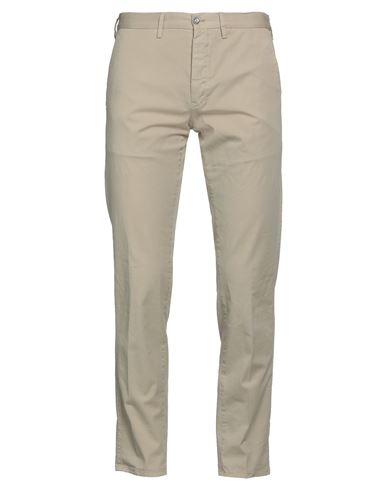 Pt Torino Man Pants Sand Size 36 Cotton, Elastane In Beige