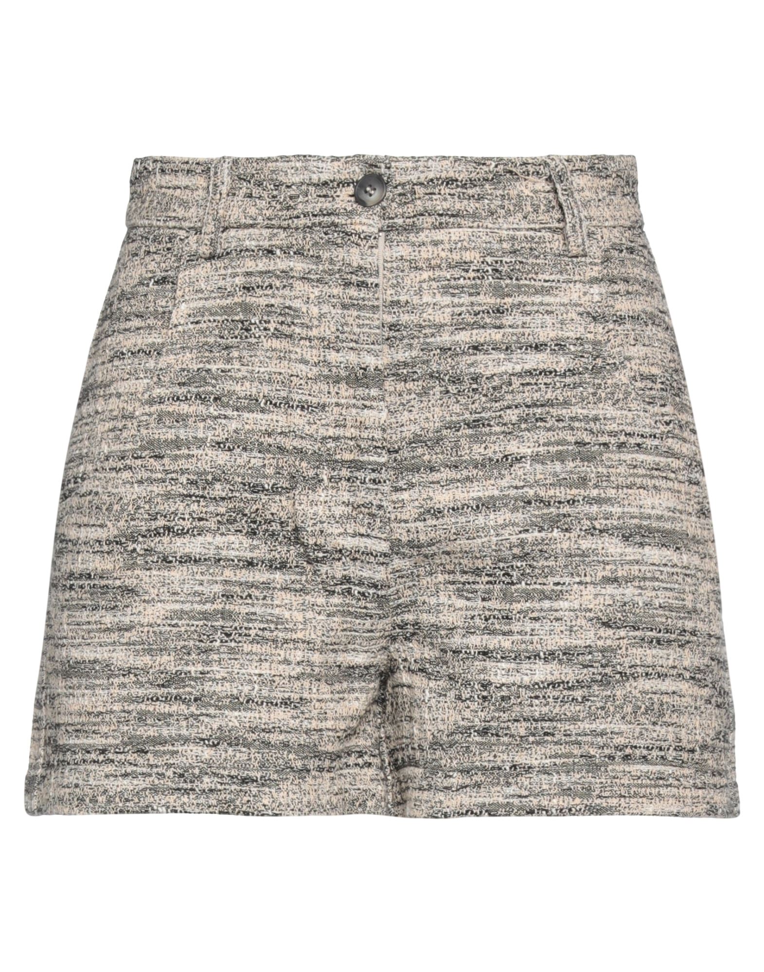 8pm Woman Shorts & Bermuda Shorts Beige Size Xxs Cotton, Acrylic, Polyamide, Polyester
