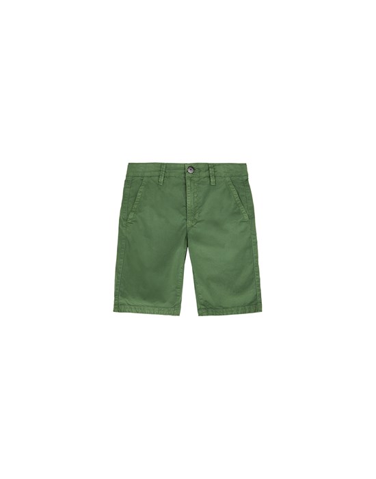  STONE ISLAND KIDS L0610 百慕大短裤 男士 瓶绿色