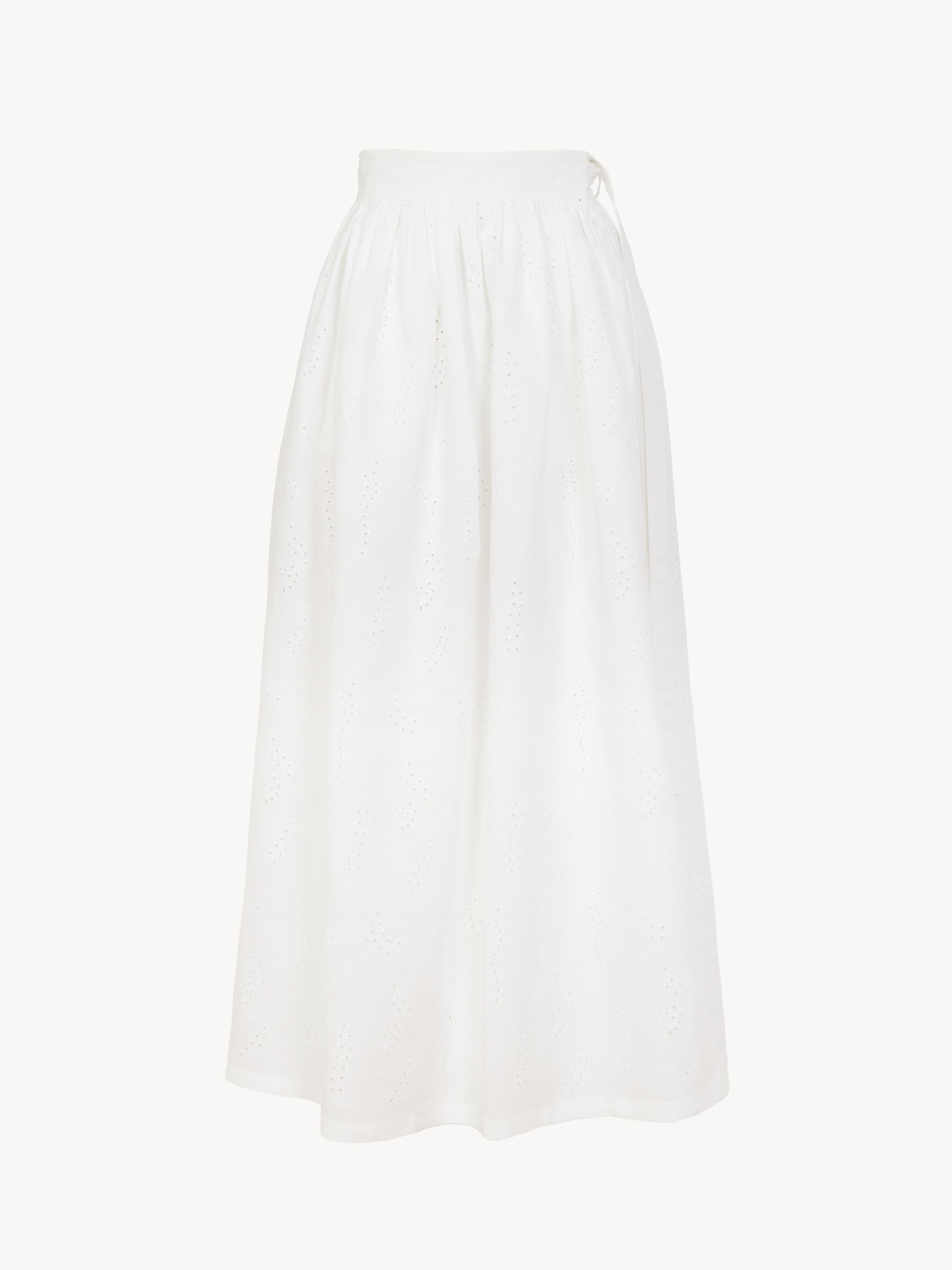スカート Chloe White Linen Paloma Chloe X Eres Skirt Chloé White Linen Paloma X Eres Skirt – LOZURI®