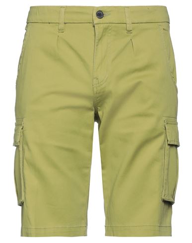 Yes Zee By Essenza Man Shorts & Bermuda Shorts Sage Green Size 30 Cotton, Elastane