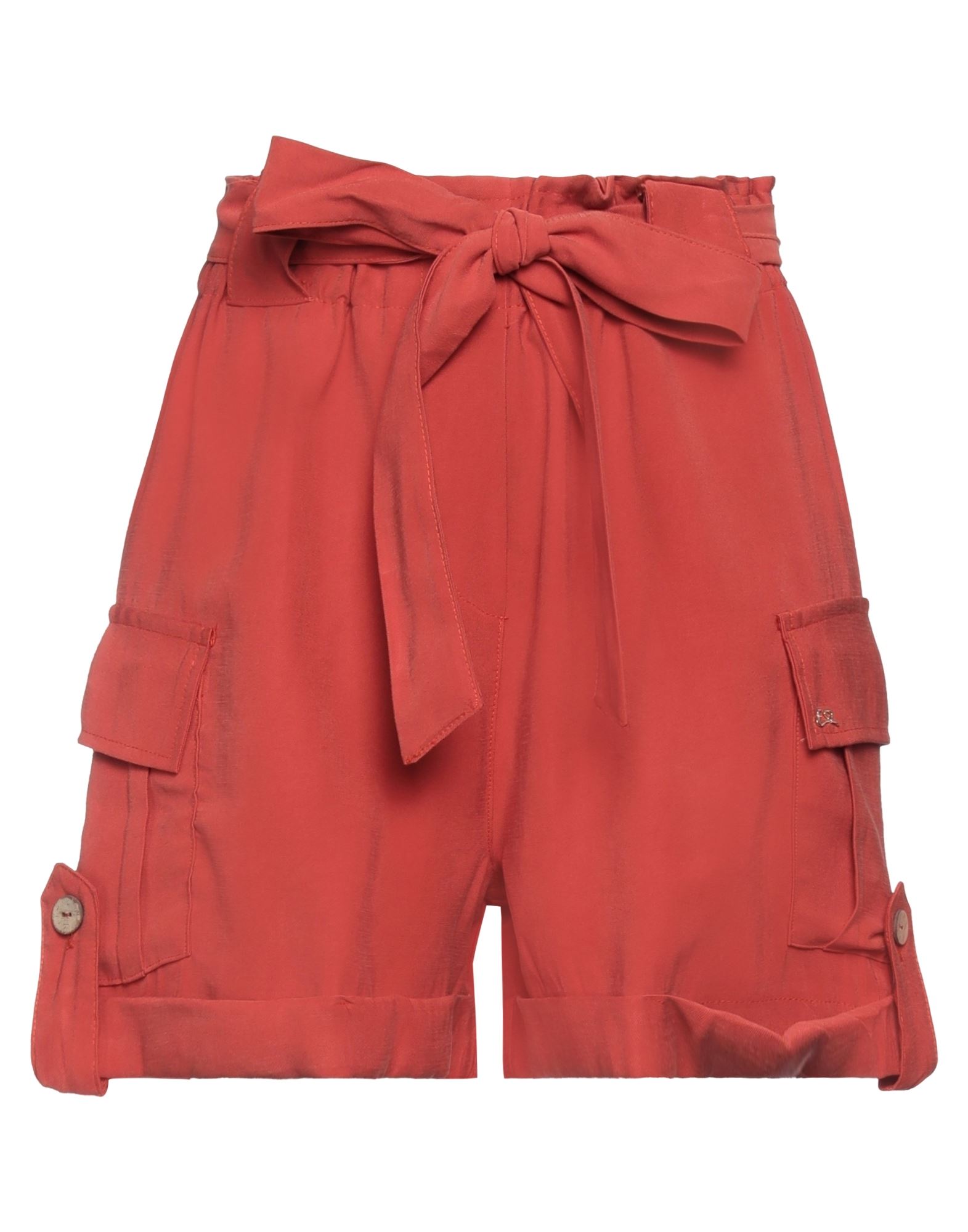 Yes Zee By Essenza Woman Shorts & Bermuda Shorts Rust Size Xs Viscose, Polyester In Red