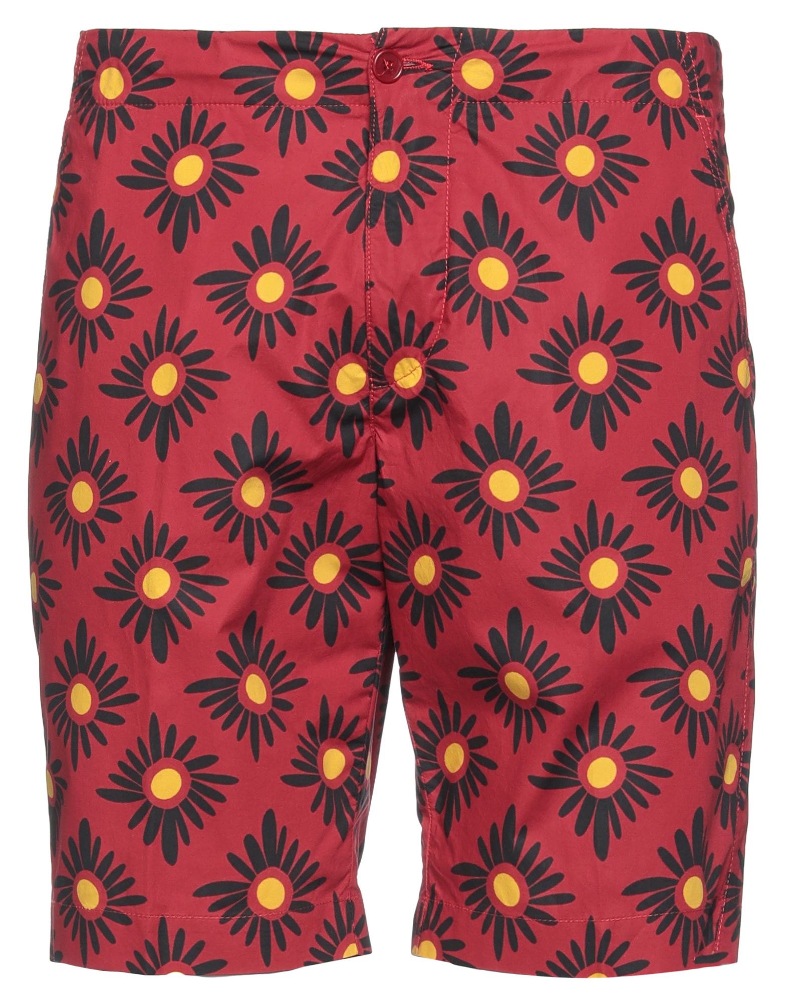 Aspesi Man Shorts & Bermuda Shorts Red Size 40 Cotton