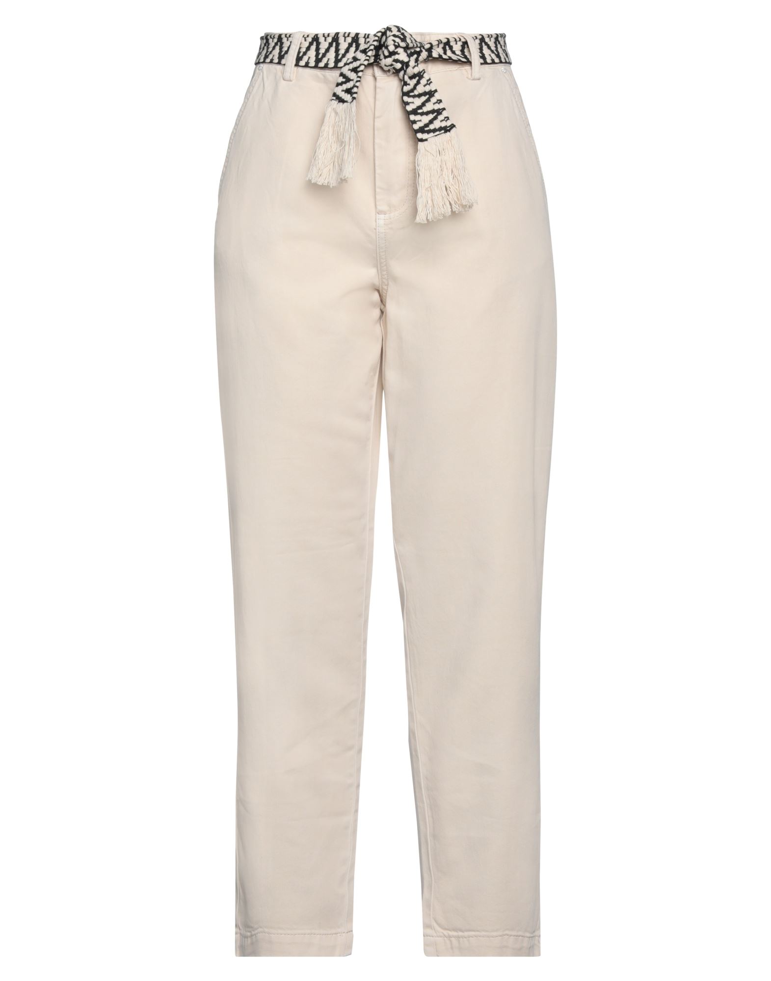 Gaudì Woman Pants Beige Size 25 Cotton, Lyocell