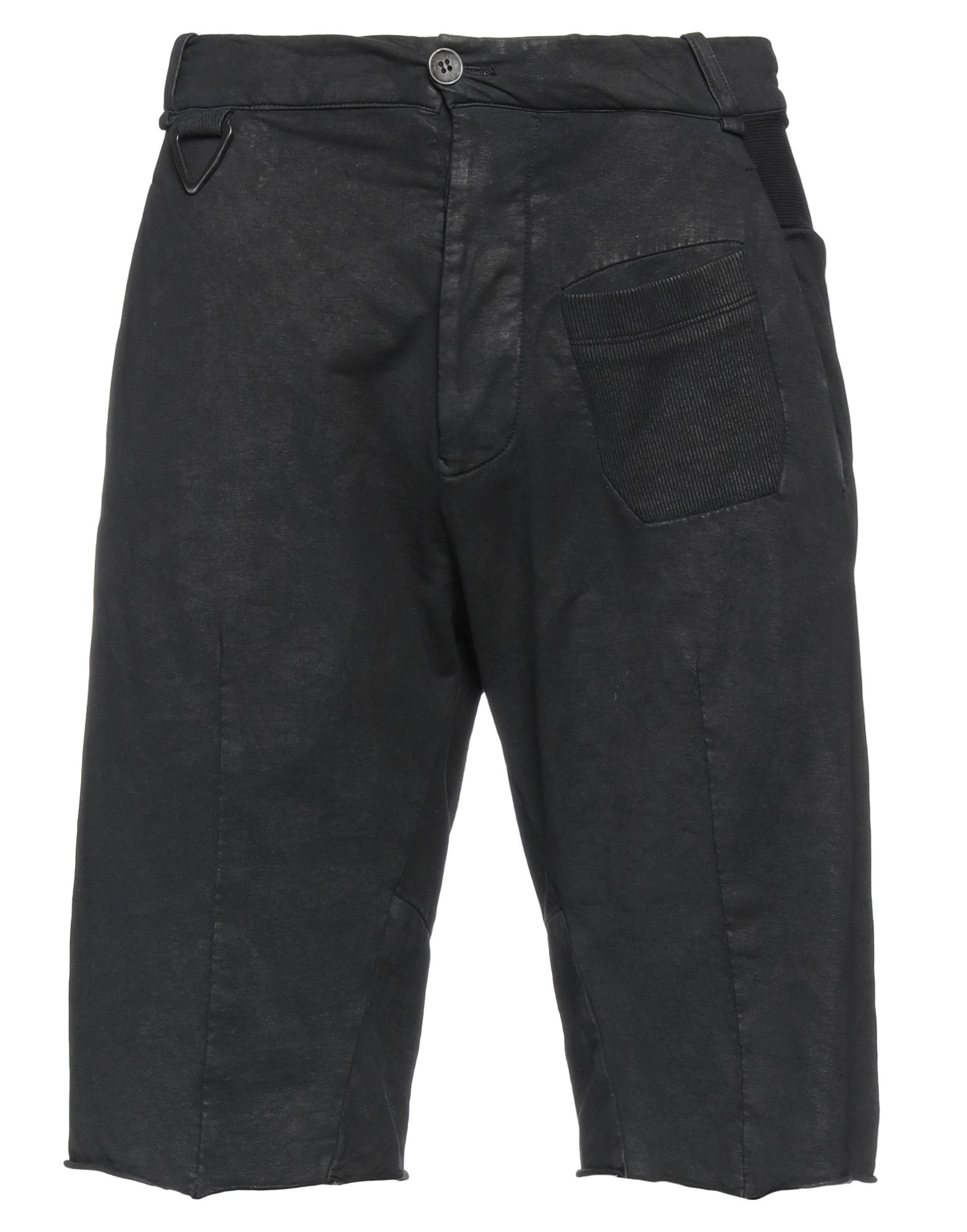 Masnada Man Shorts & Bermuda Shorts Black Size 32 Cotton, Linen, Paper Yarn