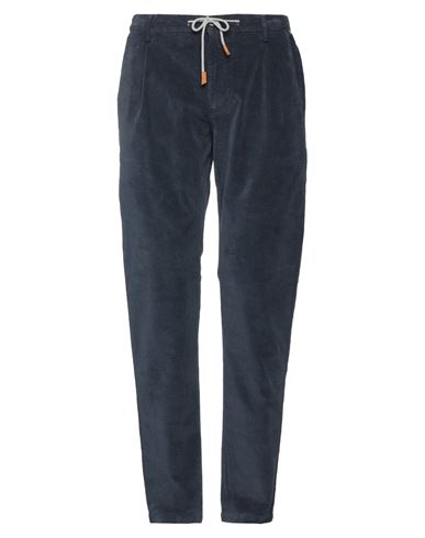 Eleventy Man Pants Navy Size 31 Cotton, Elastane In Navy Blue