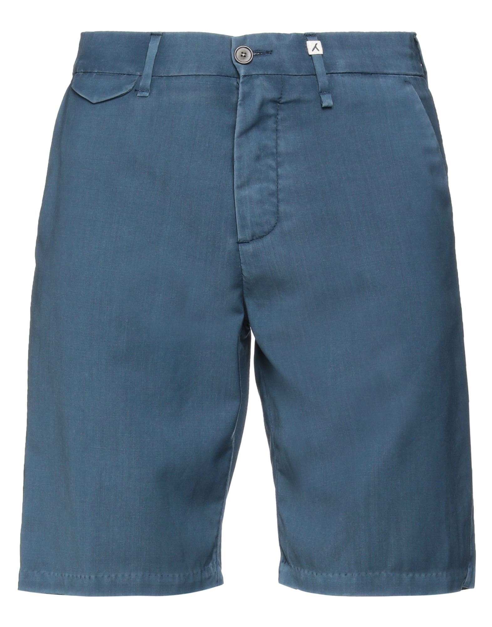 Myths Man Shorts & Bermuda Shorts Slate Blue Size 38 Virgin Wool