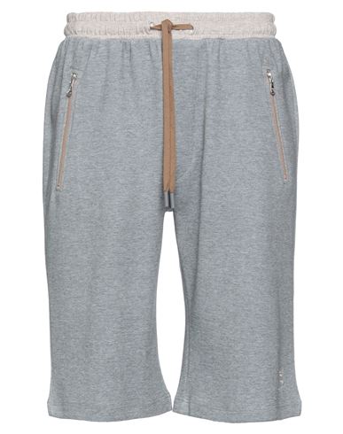 Barba Napoli Man Shorts & Bermuda Shorts Grey Size 34 Cotton, Polyamide