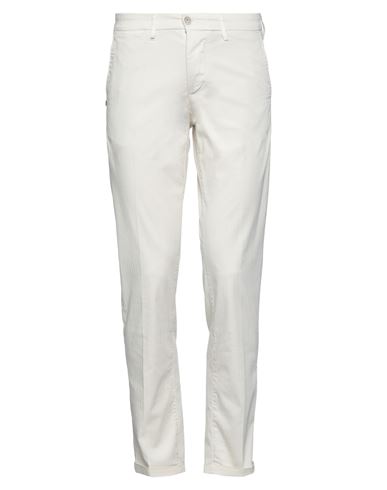 Re-hash Re_hash Man Pants Ivory Size 31 Cotton, Elastane In White