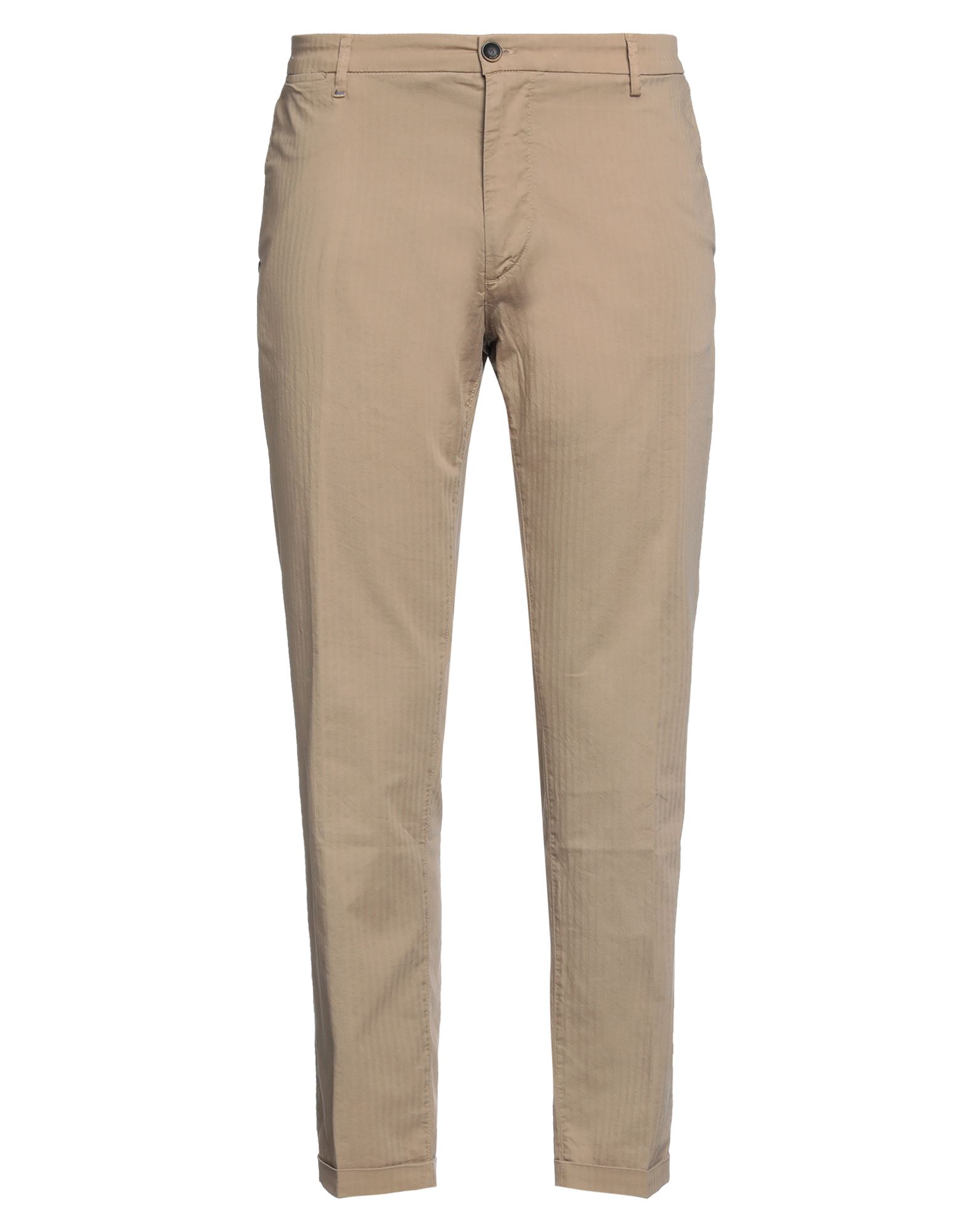 Re-hash Re_hash Man Pants Camel Size 30 Cotton, Elastane In Beige