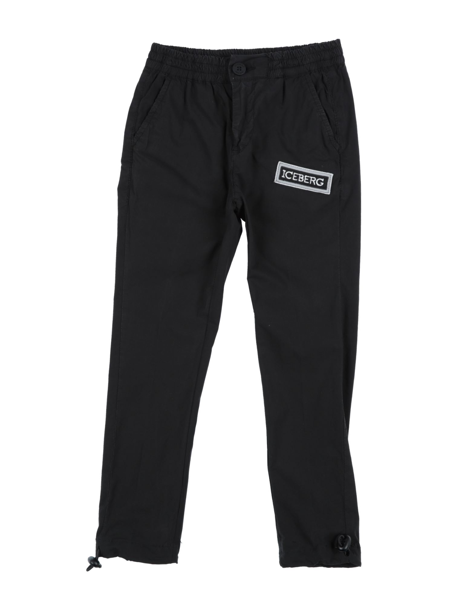 ICEBERG ICEBERG TODDLER BOY PANTS BLACK SIZE 7 COTTON, ELASTANE