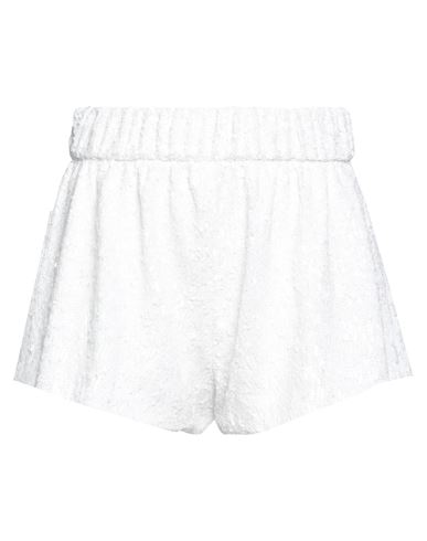 Oseree Oséree Woman Shorts & Bermuda Shorts Ivory Size M Polyethylene In White