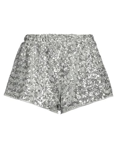 Oseree Oséree Woman Shorts & Bermuda Shorts Silver Size S Polyethylene