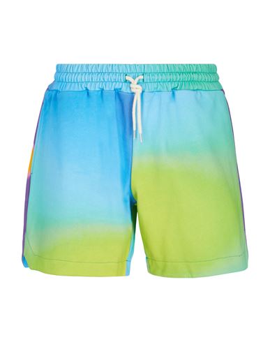 8 By Yoox Man Shorts & Bermuda Shorts Azure Size M Organic Cotton In Blue