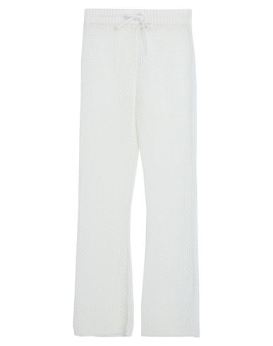Gentryportofino Woman Pants White Size 8 Cotton, Polyamide
