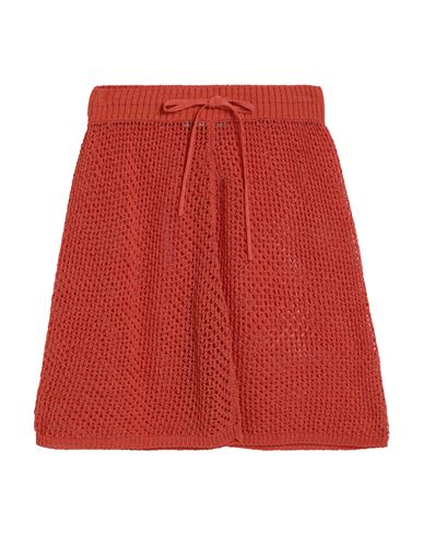 Gentryportofino Woman Shorts & Bermuda Shorts Orange Size 8 Cotton, Polyamide